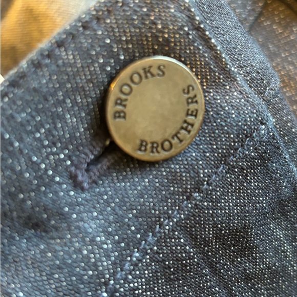 Brooks Brothers Straight Leg Dark Rinse Jeans Womens Size 2 Black Pocket Trim - Picture 12 of 13